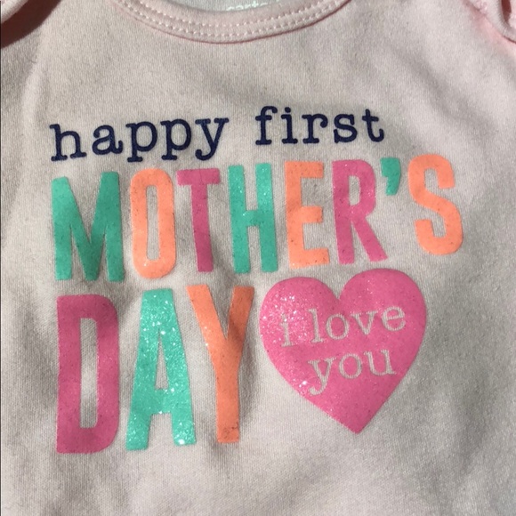 Carter’s Happy First Mother’s Day bodysuit pink 3M - Picture 2 of 2
